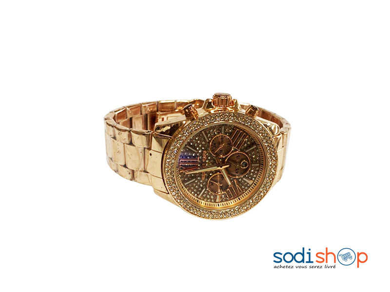 Montre Pour Homme En Acier Inoxydable Couleur Bronze DI0026