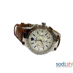 Montre Pour Homme Marque Versace Bracelet en Cuir DI0026