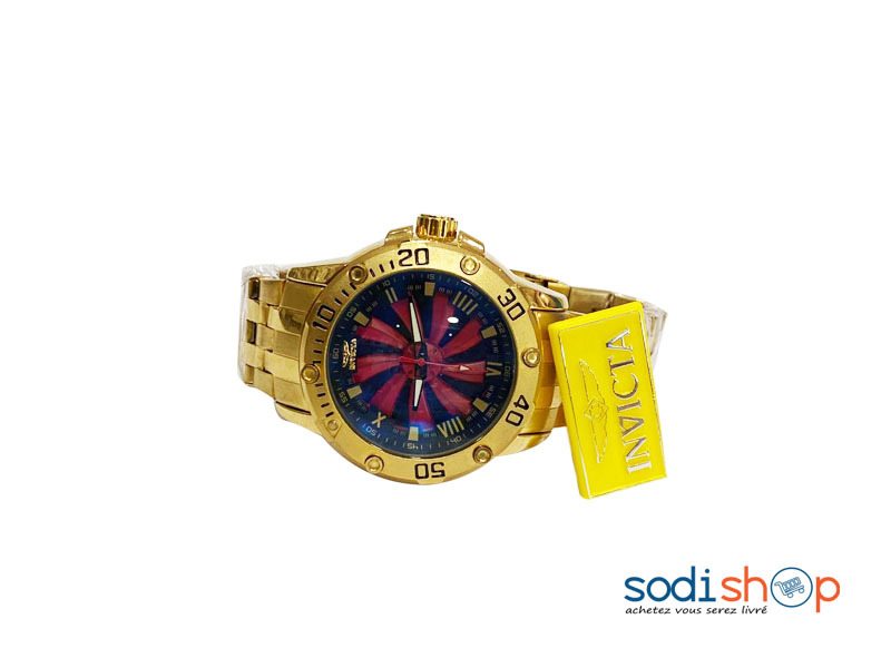 Montre Invicta Résistance Optimale - Couleur Doré Pour Homme DI0026