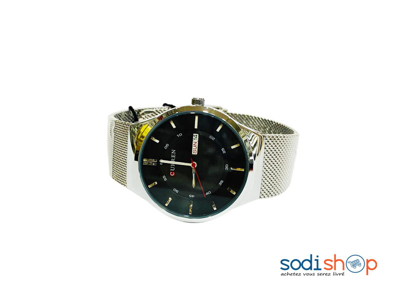 Montre Curren - Haute Qualité avec Date Couleur Argent Pour Homme DI0026