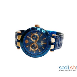Versace Montre Homme Cadran Analogique - Indicateur de Date Couleur Bleu DI0026