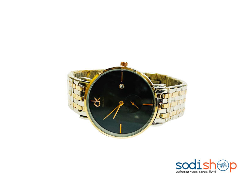 Calvin Klein Montre Homme - Haute Qualité Couleur Argent et Noir DI0026