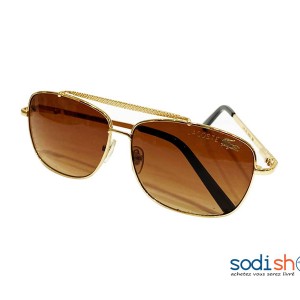 Lunettes de Soleil Lacoste - Forme Arrondie Couleur Doré DI0026