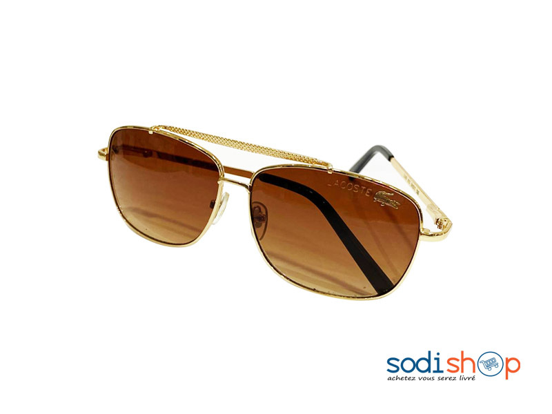 Lunettes de Soleil Lacoste - Forme Arrondie Couleur Doré DI0026