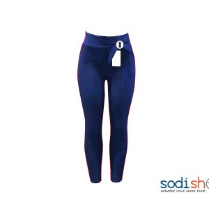 Pantalon Slim Joli Design - Couleur Bleu Foncé Pour Femme NY00136