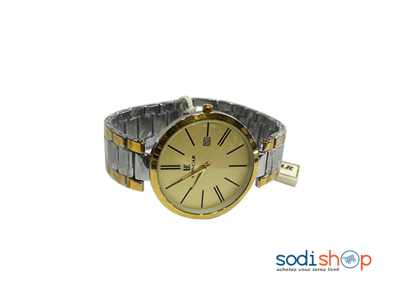 Montre Loncar Indicateur de Date - Couleur Or et Argent DI0026