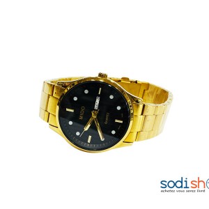 Montre Mido - Haute Qualité Indicateur de Date Couleur Or et Noir DI0026
