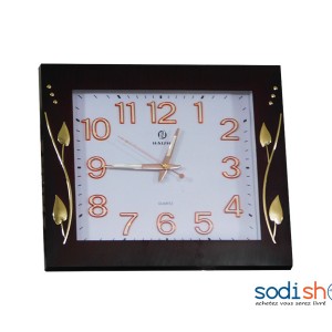 Horloge Haishi 30cm - Haute Qualité Type Mural Couleur Noir et Blanc AL0055