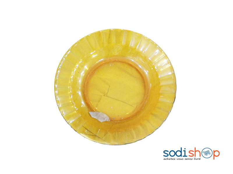 Assiette en Verre Transparente 30cm - Forme Ronde Ustensile de Cuisine IR00137