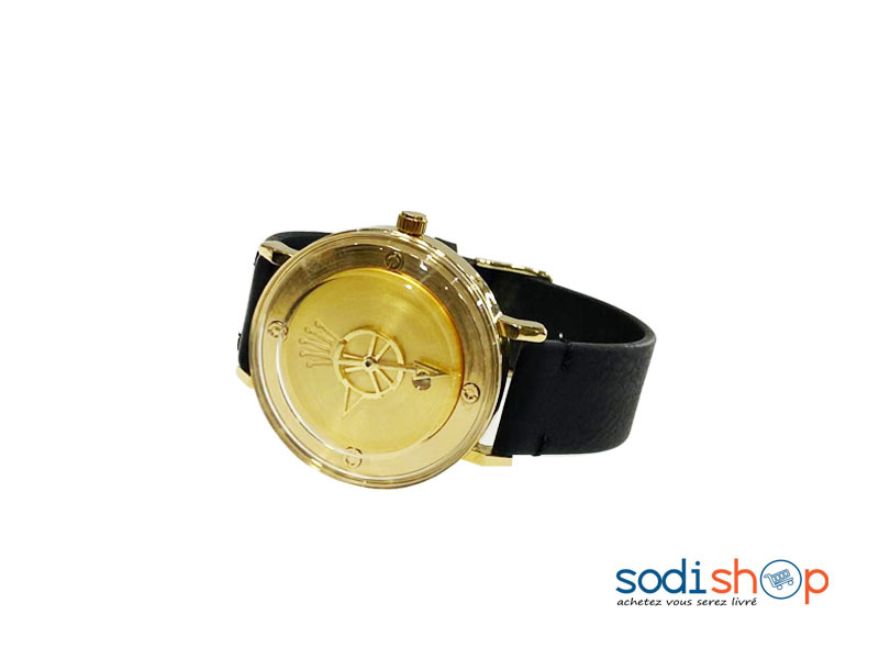 Montre Rolex - Cadran Analogique Haute Qualité Noir et Or Pour Homme DI0026