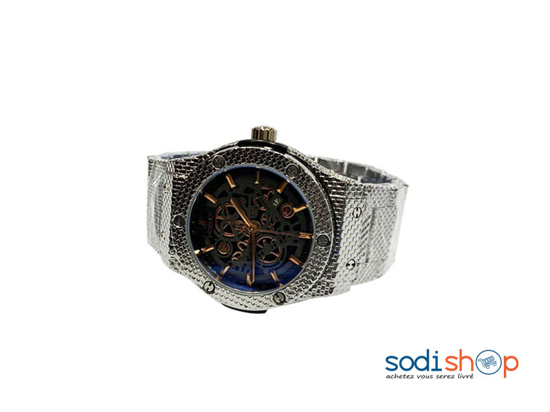 Montre Hublot - Haute Qualité Indicateur de Date Couleur Argent Pour Homme DI0026