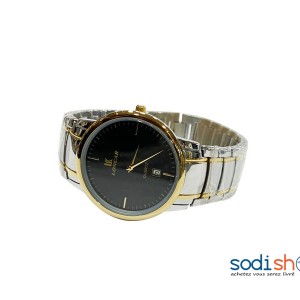 Montre Loncar - Indicateur de Date Bracelet en Acier Inoxydable Couleur Argent et Doré Pour Homme DI0026