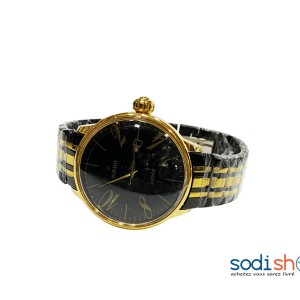 Montre Rado - Cadran Analogique avec Date Couleur Noir et Or Pour Homme DI0026