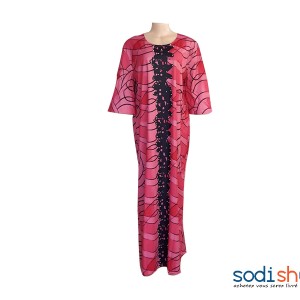 Robe en Tissu Haute Qualité - Couleur Rouge Pour Femme AD00135