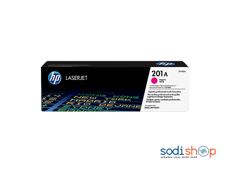 Cartouche d'Encre Laser Jet HP 201A Couleur Rouge MM00137