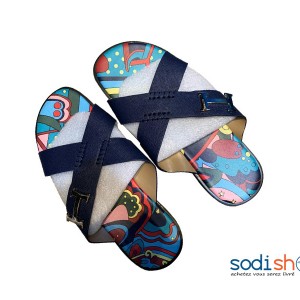 Chaussure Nue Pied Pour Homme Couleur Bleue AB00132