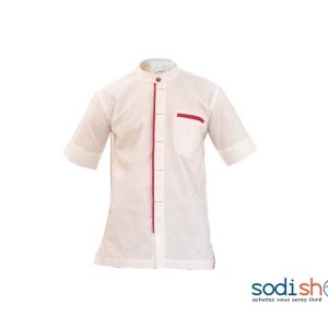 Chemise Homme Manche Courte Couleur Blanche MJ0021