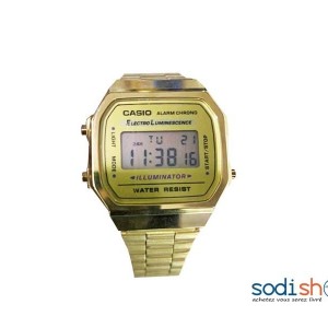 Montre Casio en Acier Inoxydable Couleur Dorée - MP00145