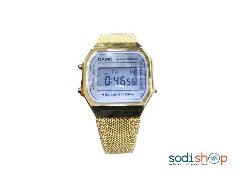 Montre Casio en Acier Inoxydable Couleur Dorée - MP00145