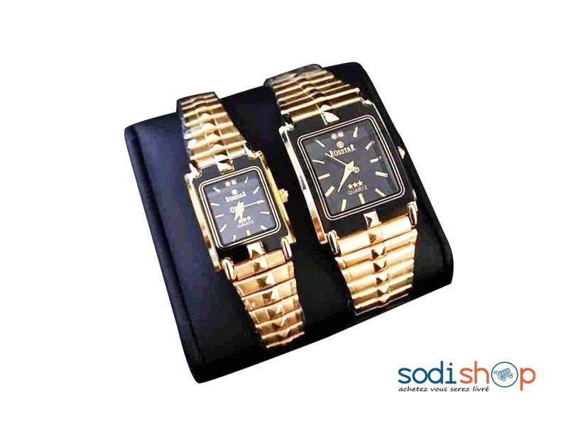 Montre en Acier Inoxydable Rosstar Pour Couple - MP00145
