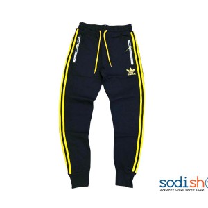 Pantalon Jogging Adidas Couleur Noir et Jaune BK0096