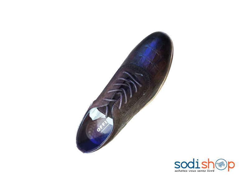 Soulier en Cuir à Lacet Pour Homme Couleur Marron GJ0058