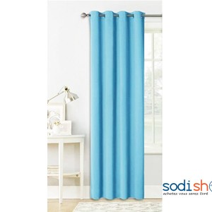 Rideau Occultant Couleur Bleu 140x240 cm - 2A Déco Maison et Bureau AK0028