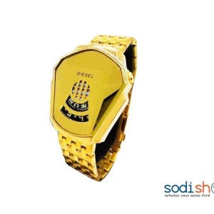 Montre Diesel Couleur Doré - Indicateur de Date Bracelet en Acier Inoxydable Pour Homme MP00145