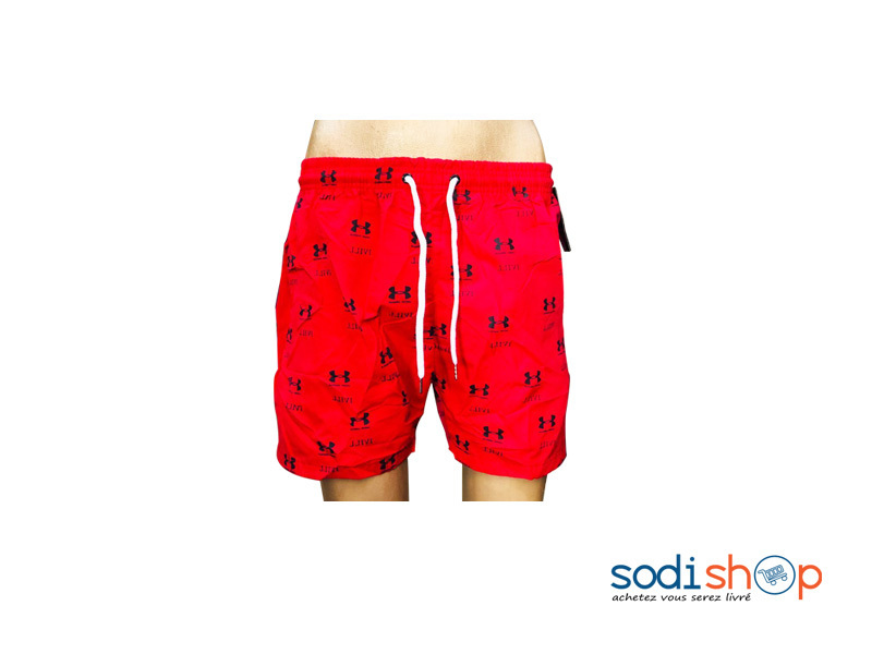 Short Under Armour Confort Optimal - Culotte Rouge Pour Homme BK0096