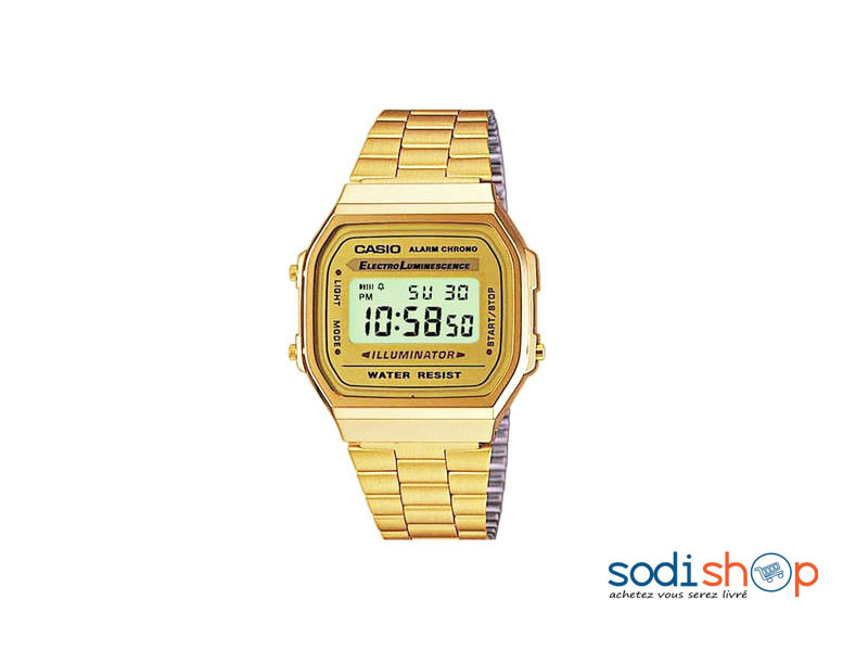 Montre Casio - Résistant à l’Eau Alarme Chrono Couleur Or Pour Homme MP00145