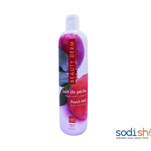 Lait de Pêche Hydratant Creme Beauty Derm - Lotion Peach Milk Peau Sensible 500ml SAM0014