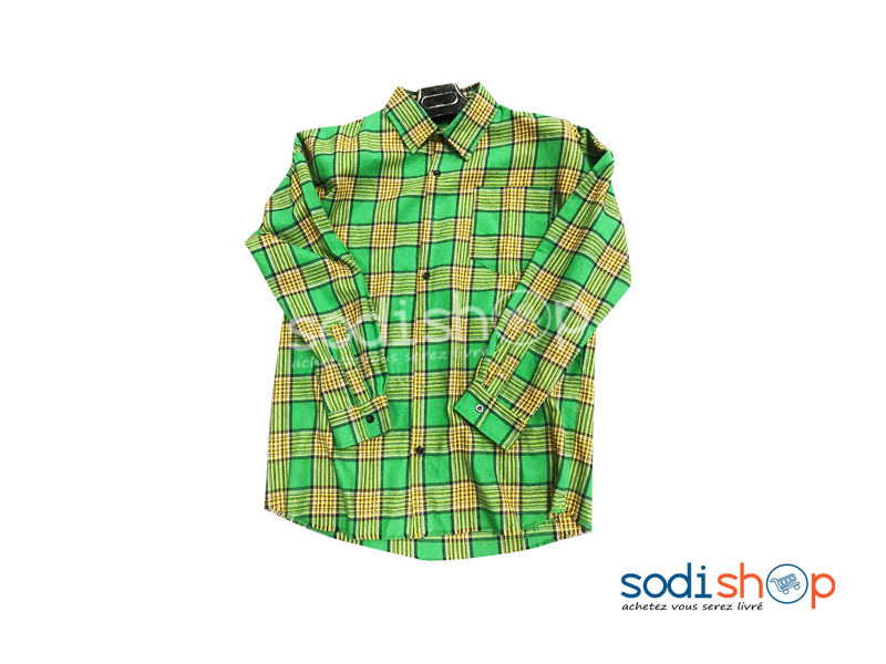 Chemise à Carreaux AMIRI - Motif Tendance Couleur Vert BK0096