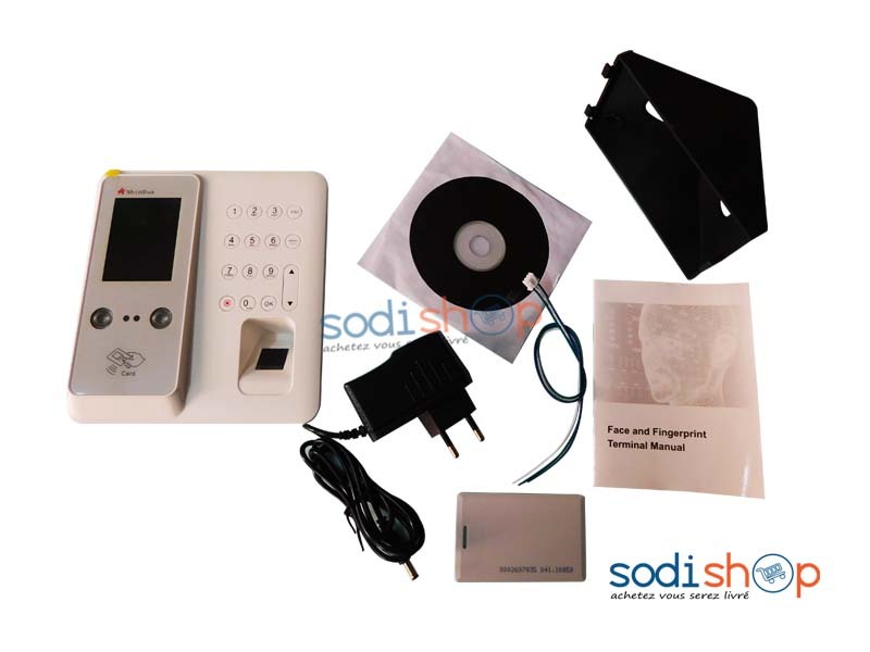 Contrôle d'Accès Biométrique Multistar V610 - Dispositif de Pointage avec Reconnaissance Facial RFID Empreinte Digital SODI00 – Image 2