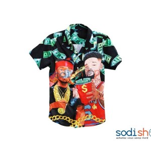 Chemise Multicolore - Haute Qualité Motif Stylé Pour Homme BK0096