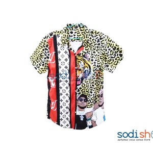 Chemise Pour Homme - Motif Stylé Habit Multicolore BK0096