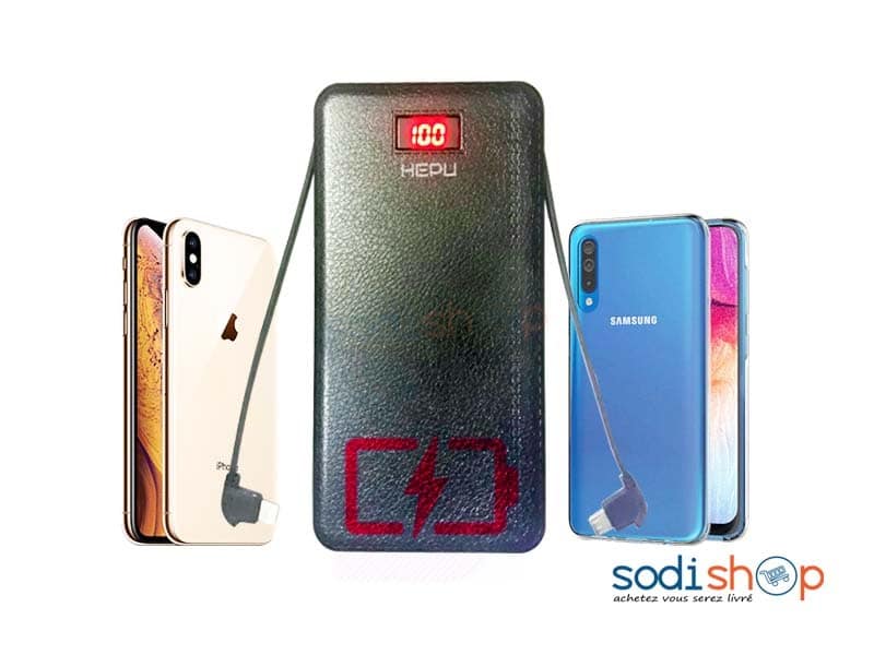 Chargeur Power Bank HEPU MP925 10.000 mAh - Ultra Rapide Indicateur de Charge ZM0090