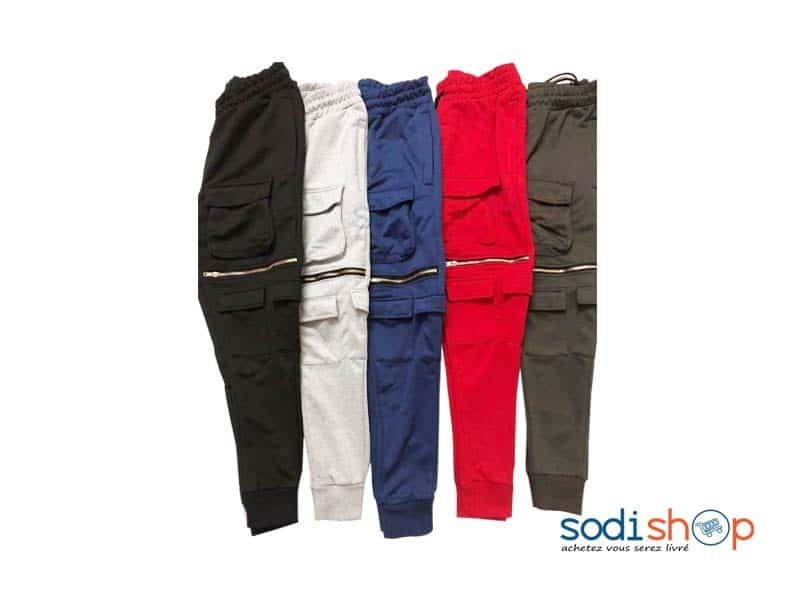 Pantalon Jogging de Sport et de Style Couleur Rouge BK0096 – Image 2