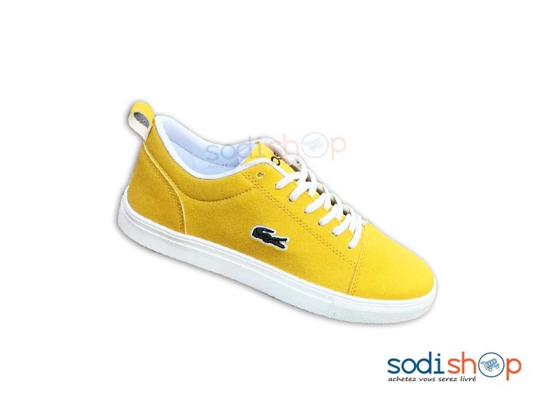 Sneakers Lacoste - Chaussures Basket Couleur Jaune - AD00135