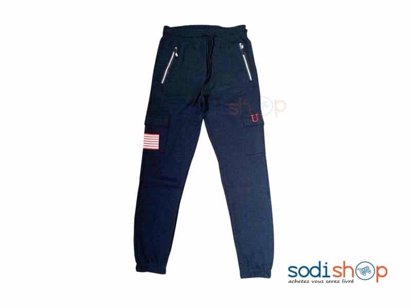 Pantalon Jogging - Coton Couleur Blanc BK0096 – Image 3