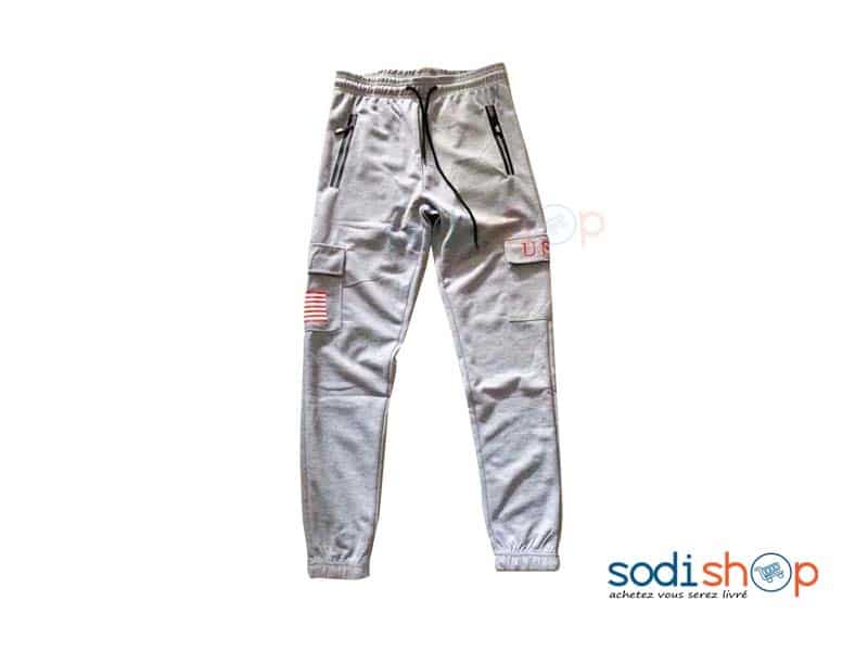 Pantalon Jogging - Coton Couleur Blanc BK0096