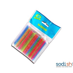 Batonnet en Plastique Fourniture Scolaire FY - 50 Pièces YC00149