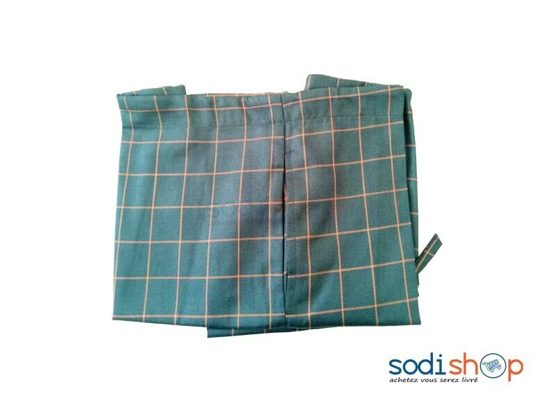Boubou en Tissu Quadrillé Pour Homme Couleur Verte AY00152 – Image 2