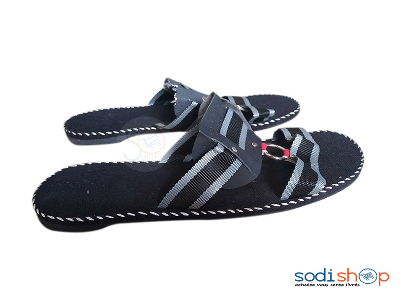 Chaussure Sandale Pour Homme Couleur Noir MS0076