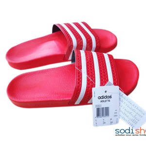 Chaussure Sandale Pour Homme en Caoutchouc Adidas Rouge/ Blanc MS0076