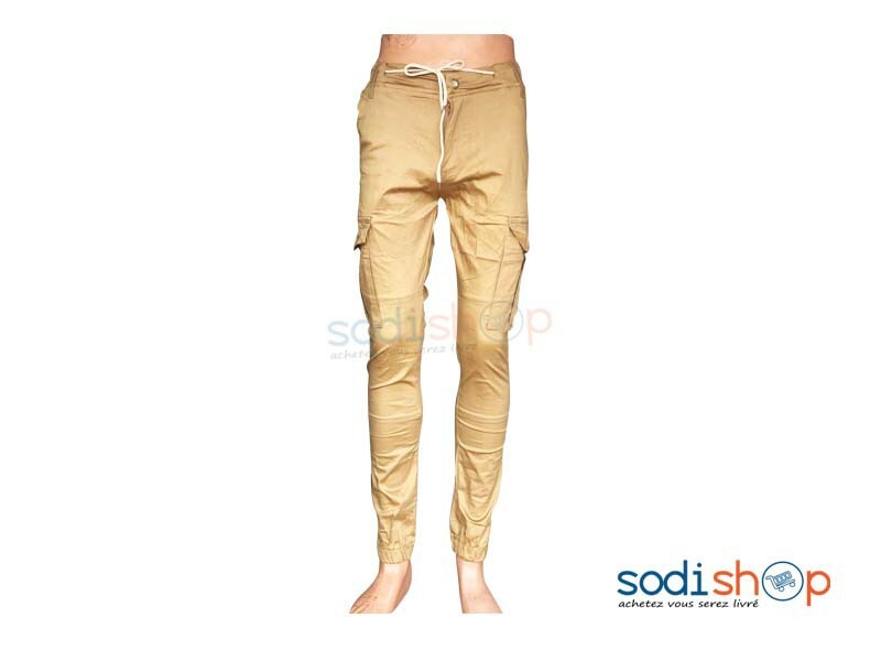 Pantalon Jogging Couleur Marron Pour Homme BK0096 – Image 2