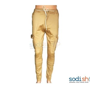 Pantalon Jogging Couleur Marron Pour Homme BK0096