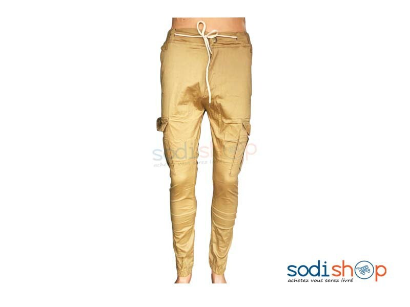 Pantalon Jogging Couleur Marron Pour Homme BK0096