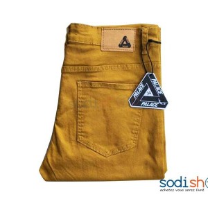 Pantalon en Jeans Slim Palace Couleur Marron Pour Homme BK0096