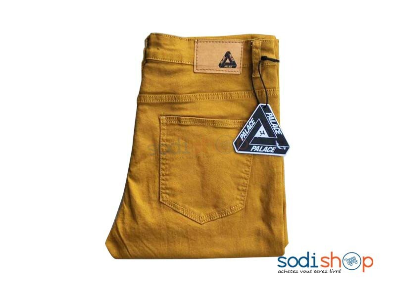 Pantalon en Jeans Slim Palace Couleur Marron Pour Homme BK0096