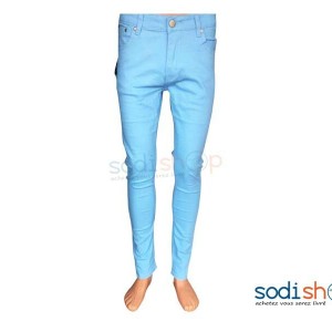 Pantalon en Jeans Slim Pour Homme Couleur Bleu BK0096